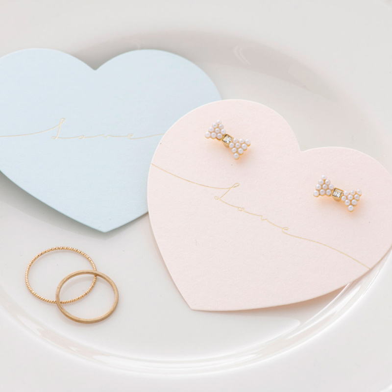 アクセサリー台紙☆ハート柄☆ MY mama 半透明 アクセサリー台紙 全5種 25枚入 少々難あり