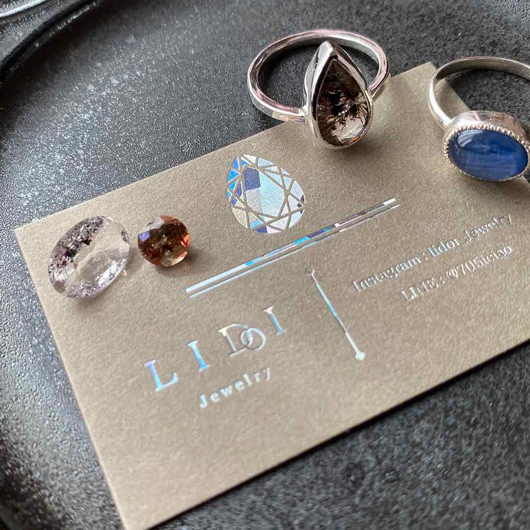 オシャレな箔押し台紙
