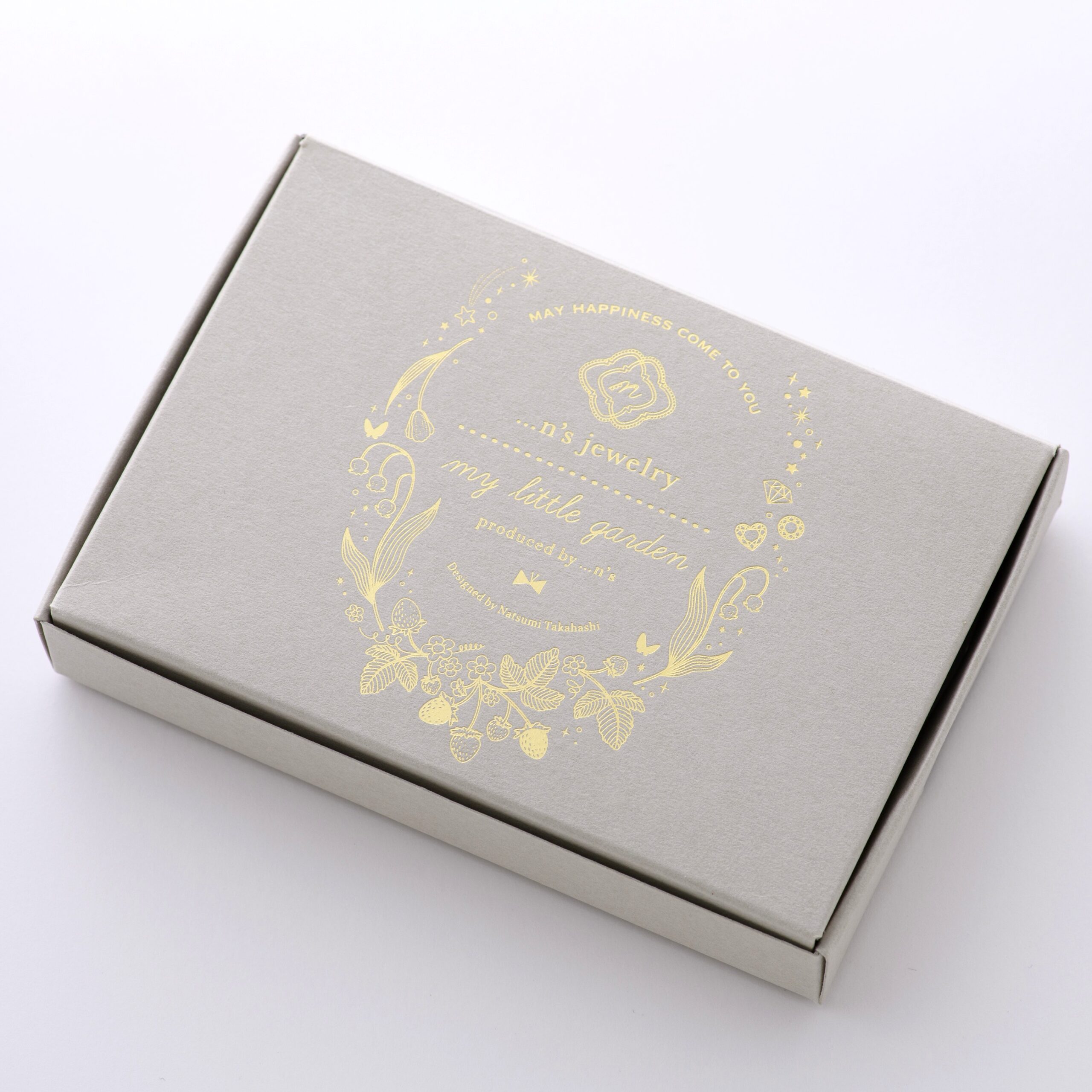 箔押しが美しい、ディープマット紙の高級感ある小箱