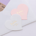 Lots of LOVE ハートタグ | 箔押しアクセサリー台紙FUDA