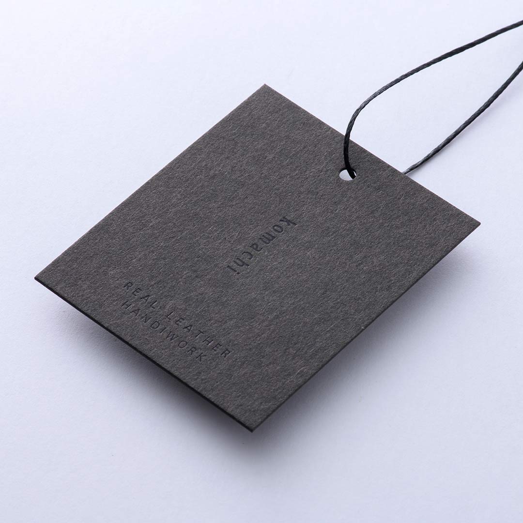 厚みのあるGAファイル紙の箔押し下げ札